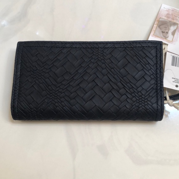 Jessica Simpson Large Frankie Bifold Wallet Color Meteorite Woven Pattern NWT - Picture 9 of 15